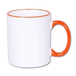Sublimation Mug - Rim and Handle Coloured