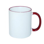 Sublimation Mug - Coloured Rim and Handle