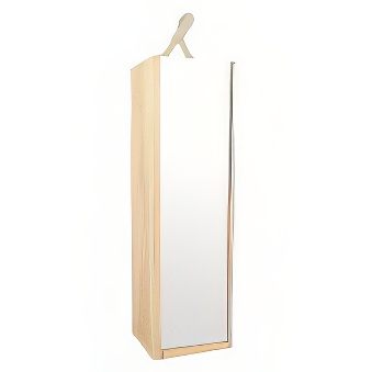 Drewniana skrzynka na wino z naturalnego drewna z frontem do sublimacji 10,5x10,5 cm