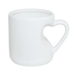 Sublimation Mug with Heart Shape Handle