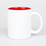 White laser engraving mug - color inside