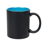 Black laser engraving mug - color inside