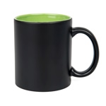 Black laser engraving mug - color inside