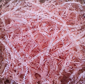 Papierowy wypełniacz do paczek różowy pudrowy, 1 kg
