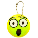 Reflective label - keychain - wow emoji