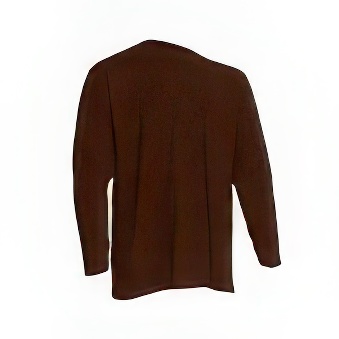 Koszulka Longsleeve z długim rękawem do nadruku Kolor: ciemnobrązowy Rozmiar: 3XL