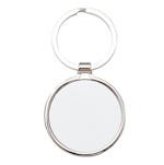 Metal round keyring for sublimation and engraving - 12 pieces