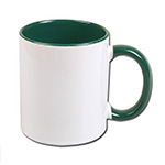 Inside and handle color sublimation mug