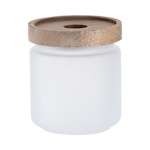 Glass container 450 ml with a wooden lid for sublimation