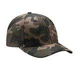 Peaked cap 6-panels with metal clip