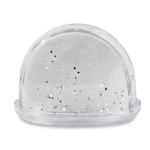 Photoglobe - silver glitter flakes