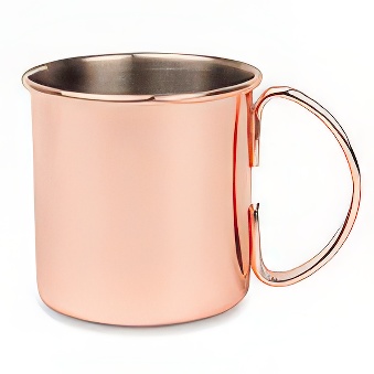 Kubek metalowy do sublimacji i graweru, miedziany, 330 ml