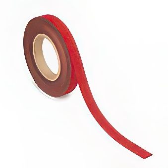 Pasek magnetyczny suchościeralny czerwony, 2 cm x 10 m