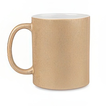 Brokatowy kubek do sublimacji, 330 ml, stare złoto