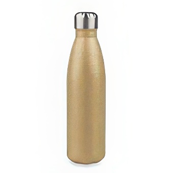 Metalowa butelka termiczna do sublimacji i graweru, kolor - złoty, 500 ml