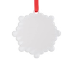 Acrylic pendant for sublimation and engraving- snowflake