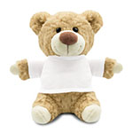 Teddy bear with a white T-shirt for sublimation