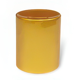 Skarbonka ceramiczna do nadruku kalkomanii, kolor - złoty