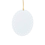 Plastic pendant for sublimation and engraving - oval