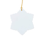 Plastic pendant for sublimation and engraving - snowflake