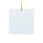 Plastic pendant for sublimation and engraving - square