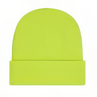 Czapka zimowa, kolor - żółto-neonowy, 126 g/m2