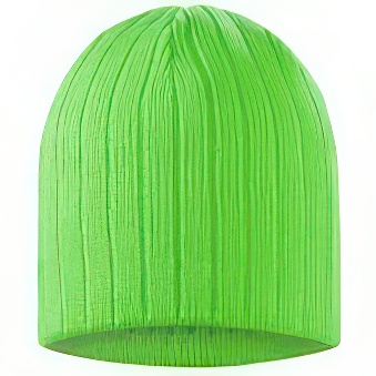 Czapka zimowa , kolor - zielono-neonowy, 740 g/m2