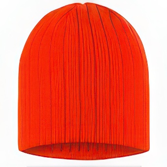 Czapka zimowa , kolor - pomarańczowo-neonowy, 740 g/m2