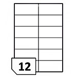 Samoprzylepne etykiety papierowe fotograficzne do drukarek atramentowych - 12 etykiet na arkuszu