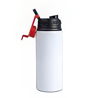 Metalowy bidon do sublimacji i graweru, kolor - biały, 600 ml