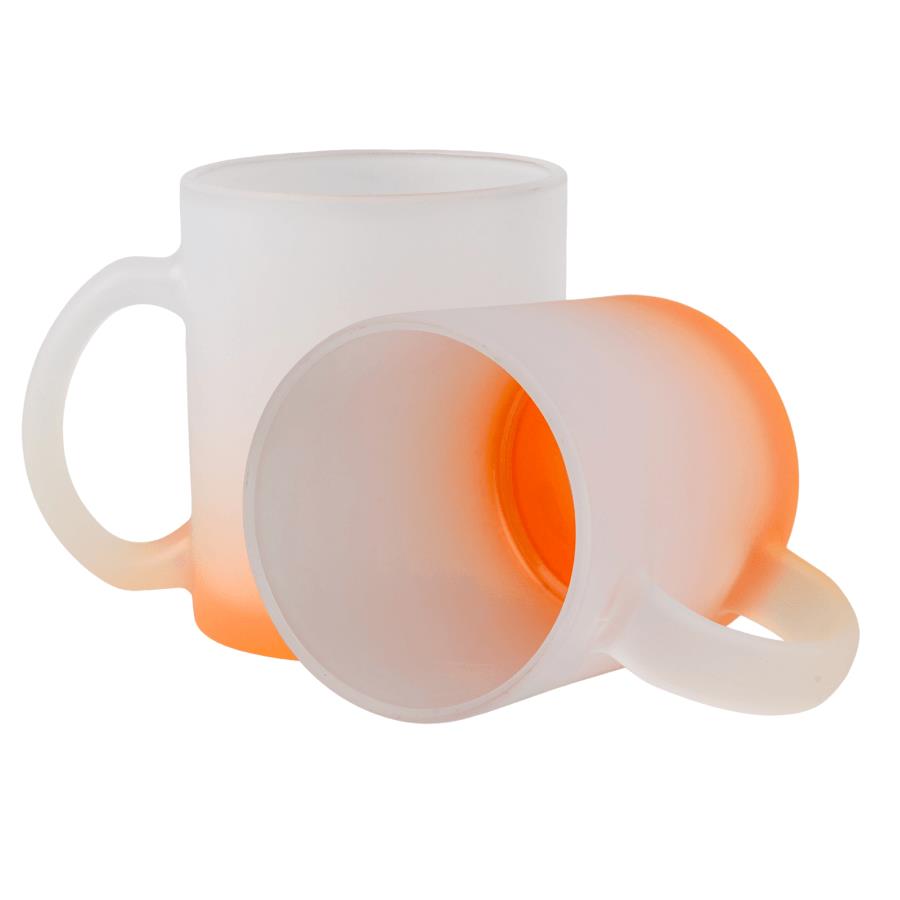 Frosted glass sublimation mug