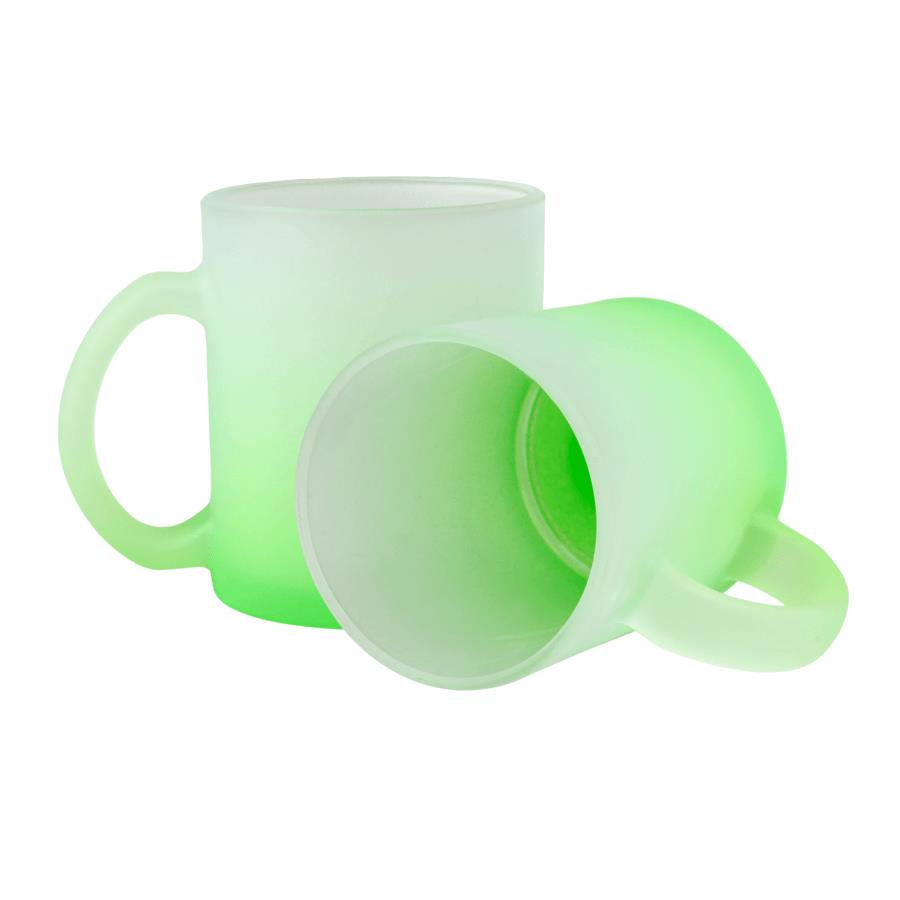 Frosted glass sublimation mug