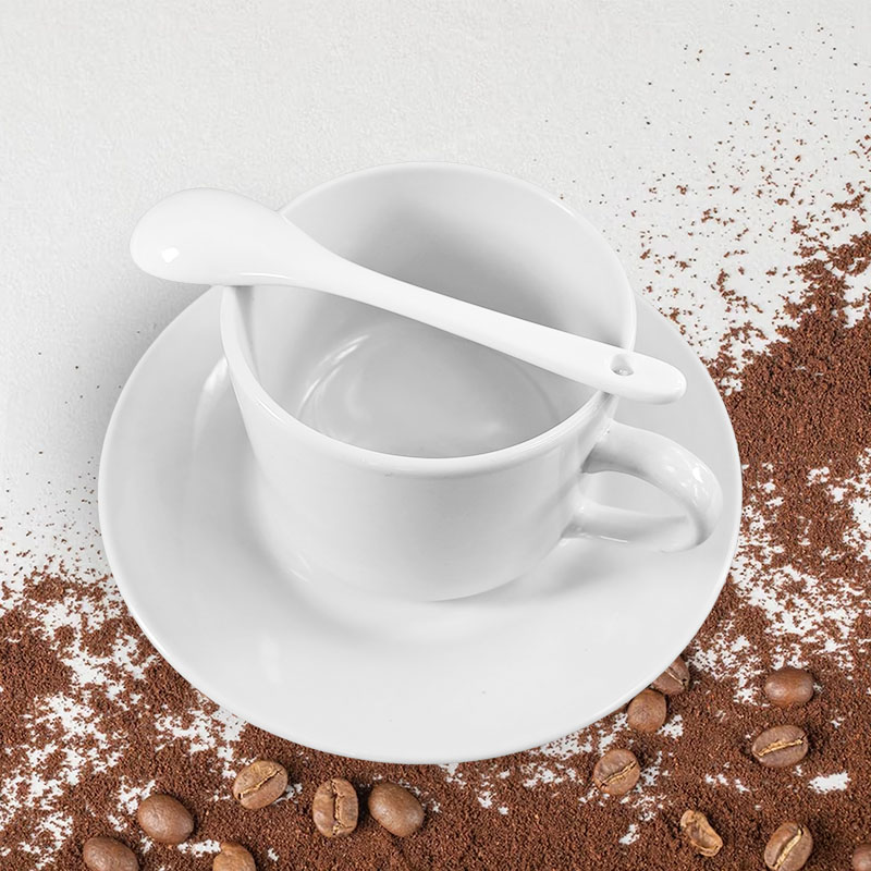 Filiżanka do sublimacji ze spodkiem i łyżeczką