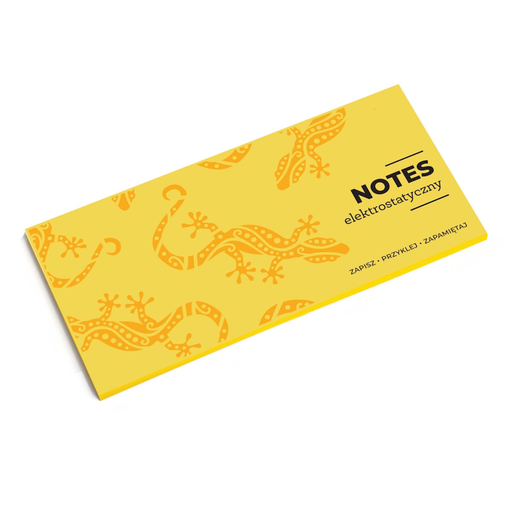 Electrostatic dry-wippe erase notes - yellow