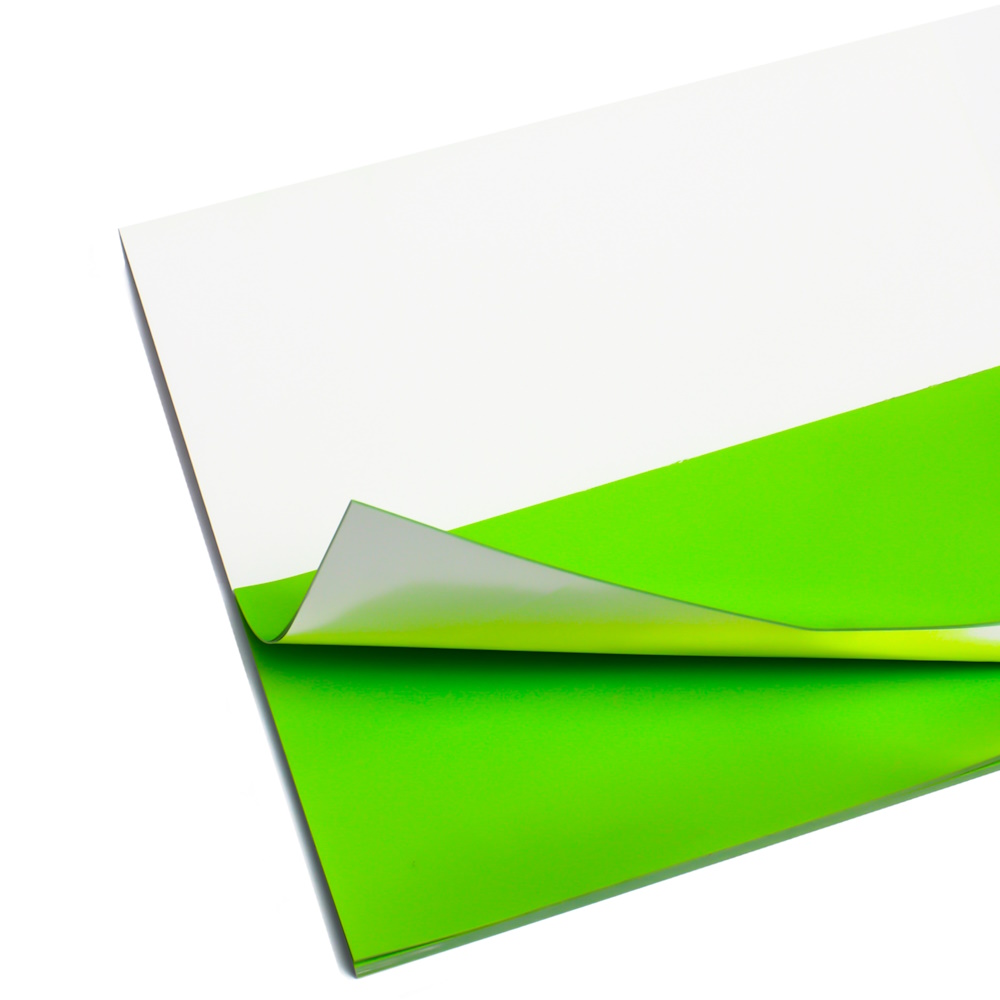 Elektrostatyczne suchościeralne karteczki na notatki - zielone