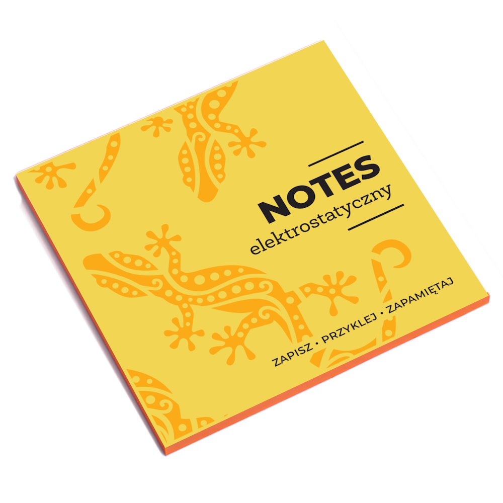 Electrostatic dry-wippe erase notes - orange