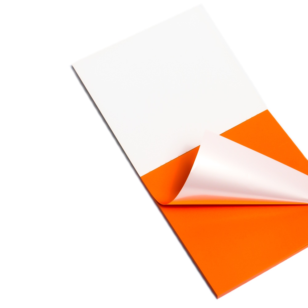Electrostatic dry-wippe erase notes - orange