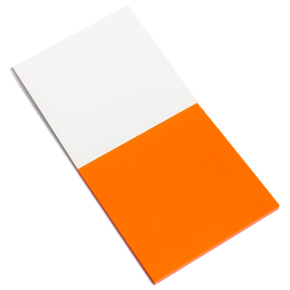 Electrostatic dry-wippe erase notes - orange