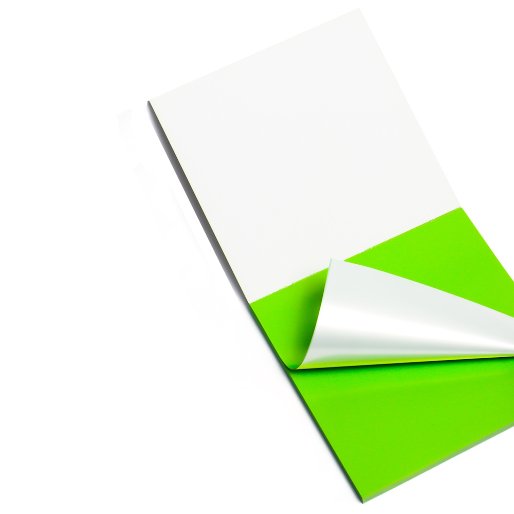 Elektrostatyczne suchościeralne karteczki na notatki - zielone