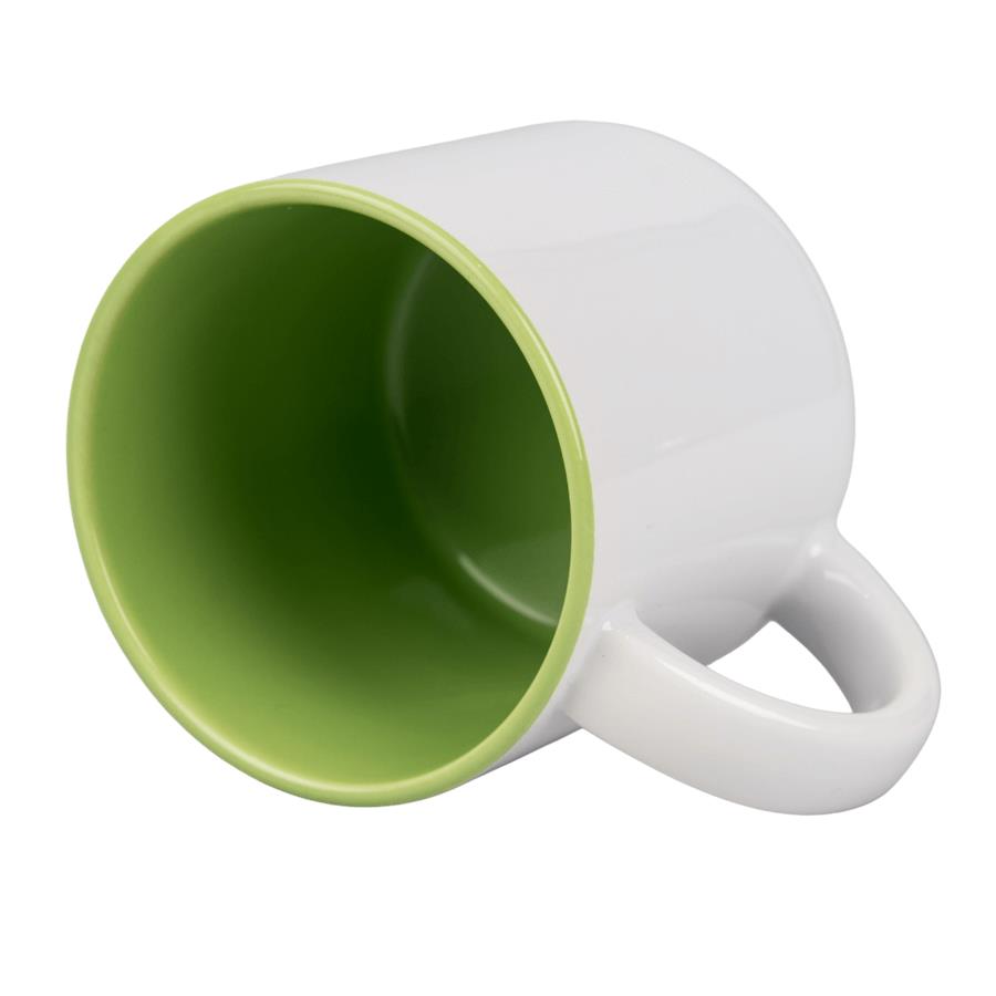 Wide mug for sublimation with colour inside