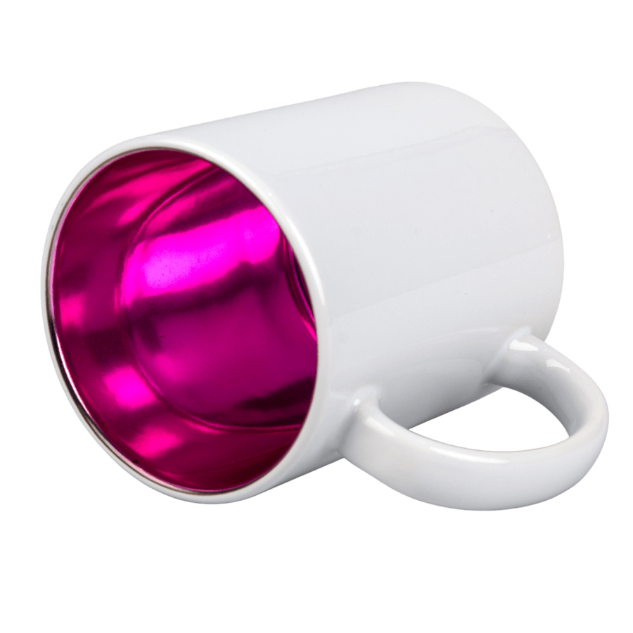 Inside color outside white sublimation mug