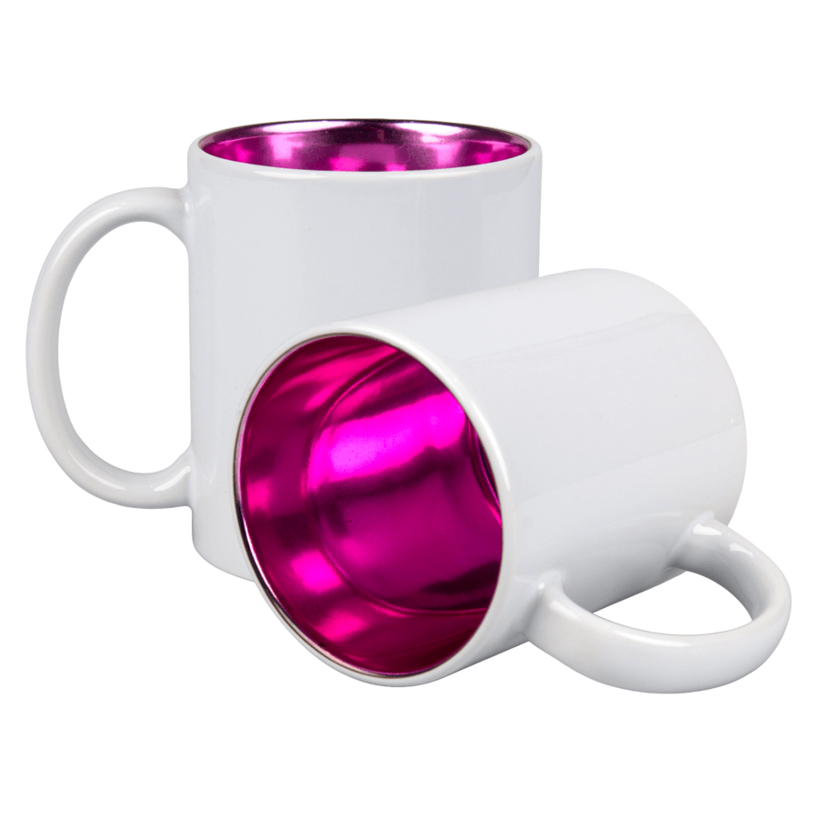 Inside color outside white sublimation mug