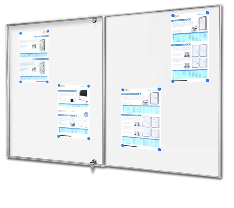 Gablota ogłoszeniowa jednodrzwiowa wewnętrzna z tablicą GTA Typ 3 