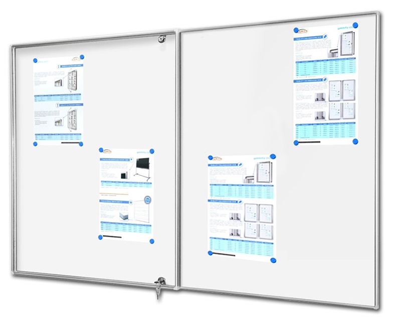 Gablota ogłoszeniowa jednodrzwiowa wewnętrzna z tablicą GTA Typ 3 