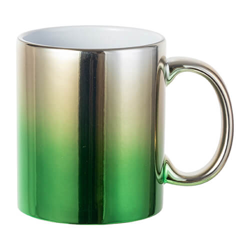 Two-tones glossy metallic sublimation mug