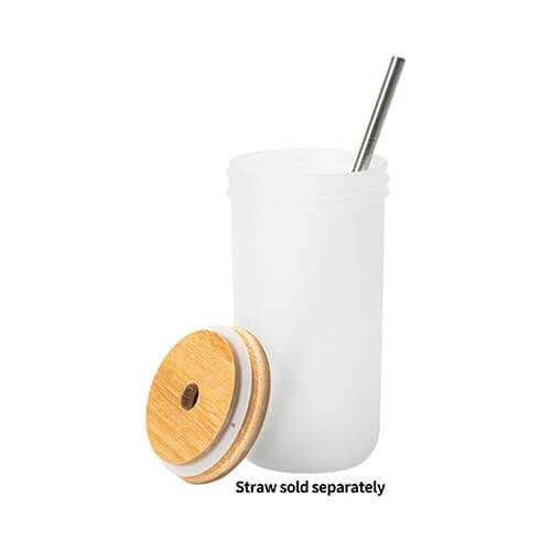 Kubek - słoik szklany, szroniony do sublimacji (Mason Jar), z pokrywką