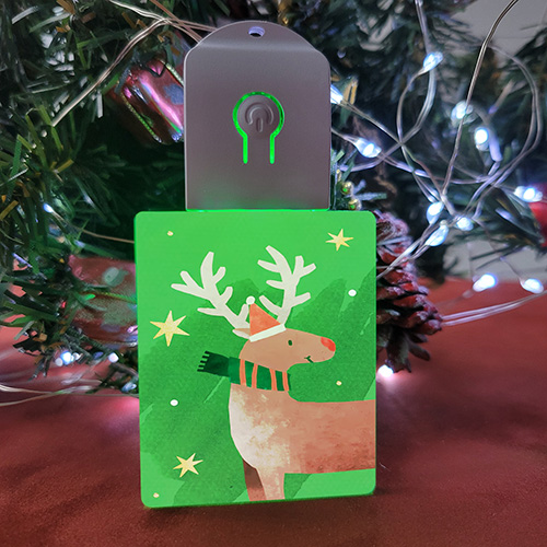 Bauble with led backlight - rectangular