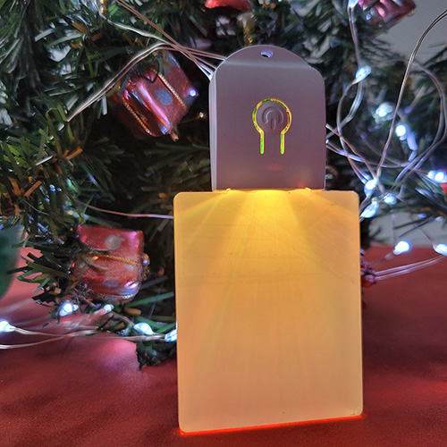 Bauble with led backlight - rectangular