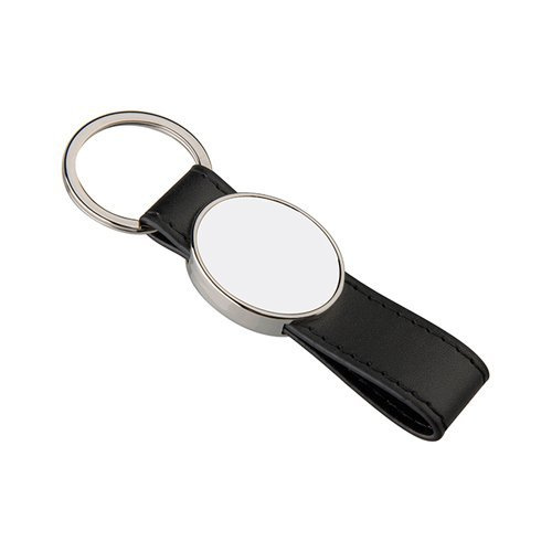 Oval leather keychain for sublimation