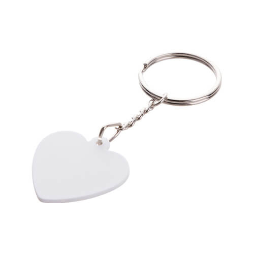 Metal keychain for sublimation - heart